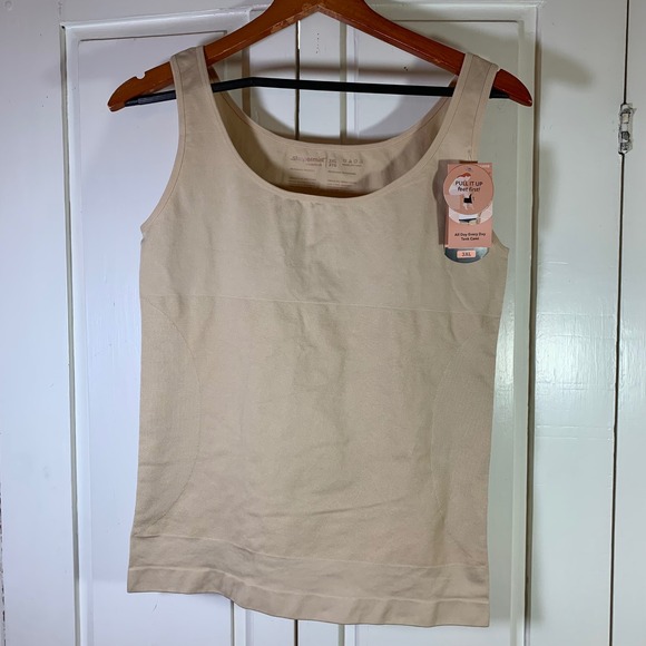 Shapermint Essentials Tank Cami Top Shaping Smoothing‎ Beige 3XL - Picture 1 of 10